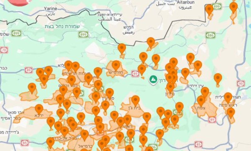 מפת ההתרעות