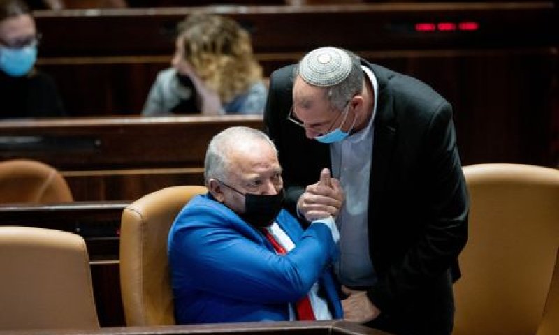 אורבך וליברמן בימים אחרים [צילום: יונתן זינדל/פלאש 90]