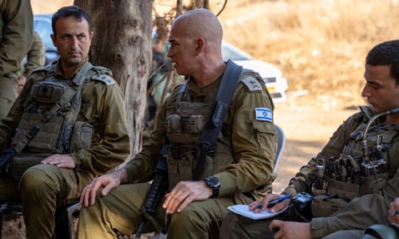 גורדין. "הגב שלנו זה האזרחים והפנים מכוונים לאויב [צילום: דובר צה"ל]