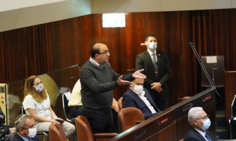 ח"כ סמי אבו שחאדה מסרב להצהיר אמונים [צילום: דני שם-טוב/דוברות הכנסת]
