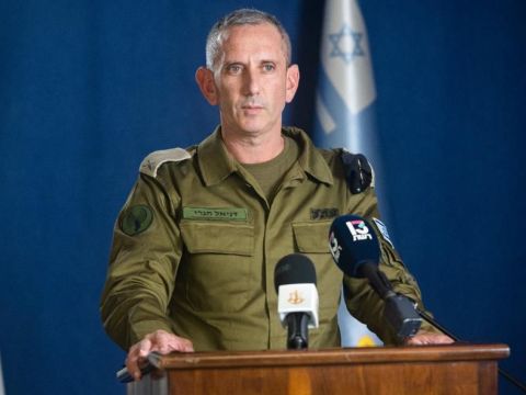 הגרי. בהודעה דרמטית [צילום: דובר צה"ל]