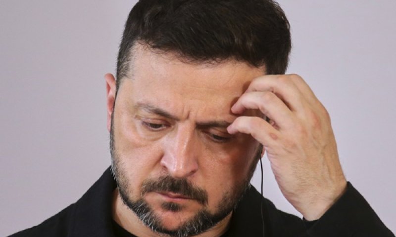 זלנסקי. מו"מ להסכם שלום [צילום: היינץ פטר באדר, AP]