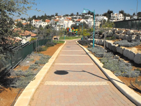 חלק מן השביל האחורי. מישהו מצליח לראות בכלל את הגן?