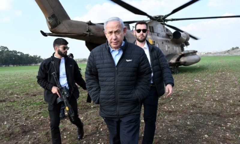 נתניהו, היום בשומרון [צילום: חיים צח, לע"מ]