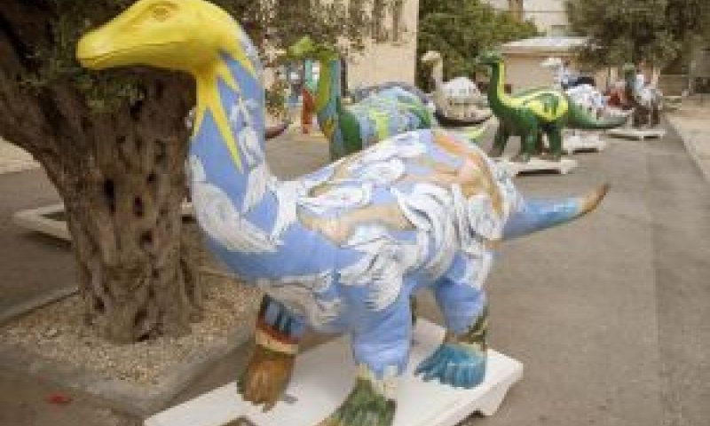 דינוזאורים מתוך התערוכה [צילום: אייל אמיר-מדעטק]