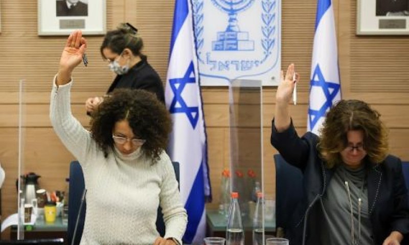 מיכל רוזין ואבתיסאם מראענה [צילום: נועם מושקוביץ/דוברות הכנסת]