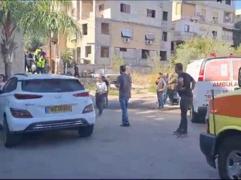 זירת הרצח [צילום: דוברות מד"א]