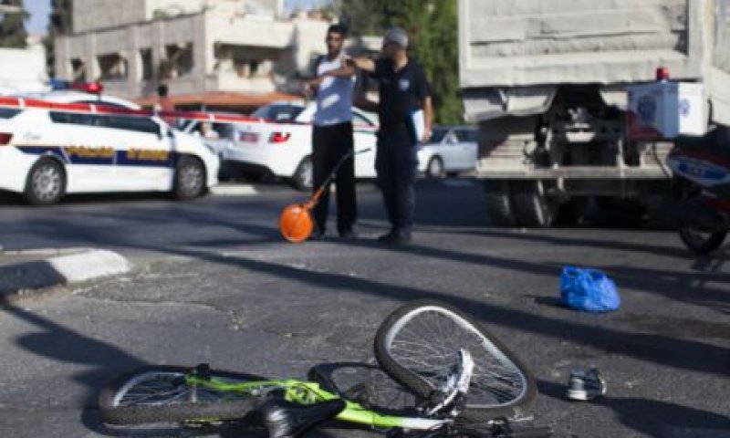 זירת התאונה [צילום: פלאש 90]