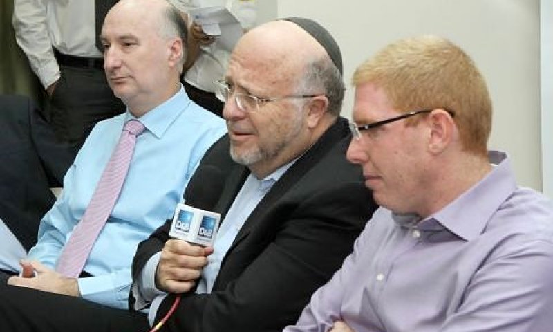 רונן גינזבורג, שלמה איזנברג ונתן חץ [צילום: קובי קנטור]