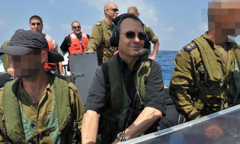 ברק בביקור בחיל הים, היום [צילום: אריאל חרמוני]