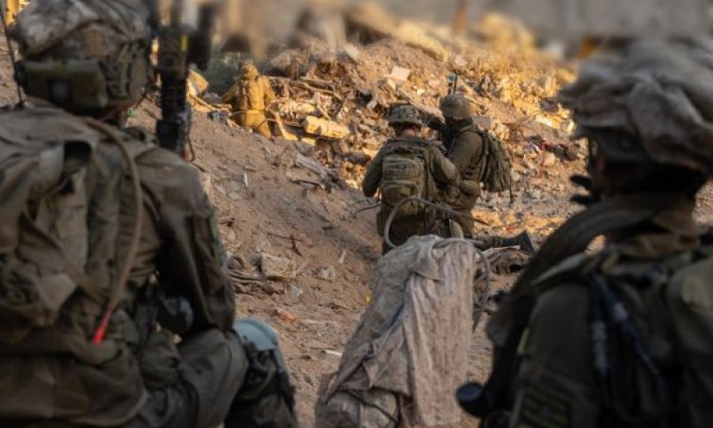 לוחמים ברצועה [צילום: דובר צה''ל]