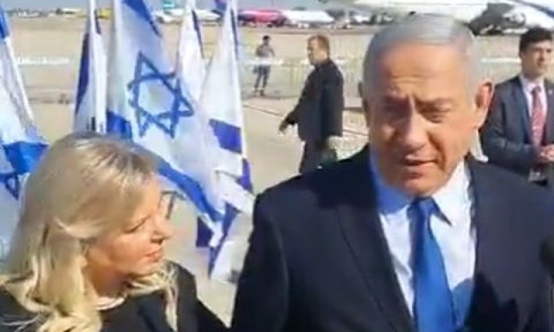 נתניהו. מאשים את לפיד [צילום: מסך]