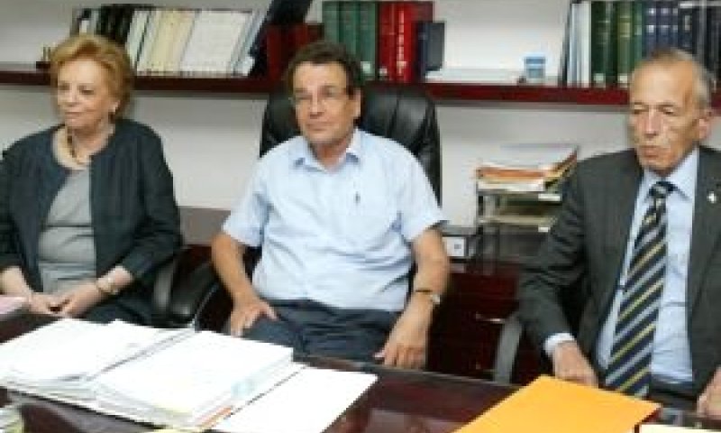 גדעון עזרא, פרידמן וביניש. גם בממשלת מעבר [פלאש 90]