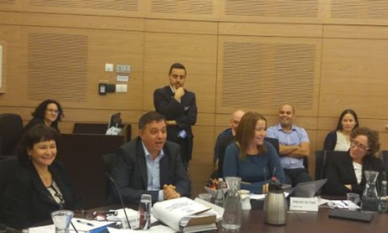 השר גבאי בוועדת הכלכלה [צילום: אליהו מנזין]